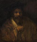 REMBRANDT Harmenszoon van Rijn Bartiger Mann oil on canvas